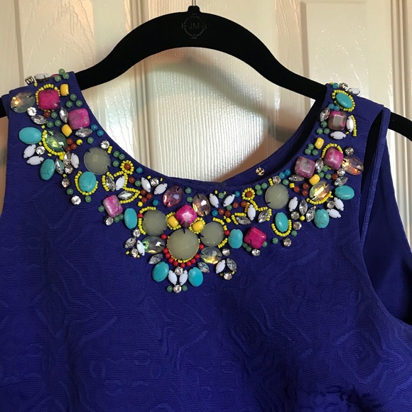 Anthropologie Royal Blue versatile cocktail dress - Picture 3 of 5